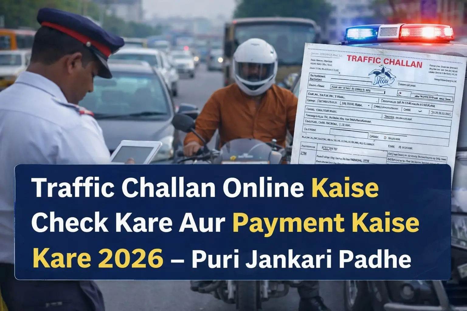 Traffic Challan Image made by Chatgpt